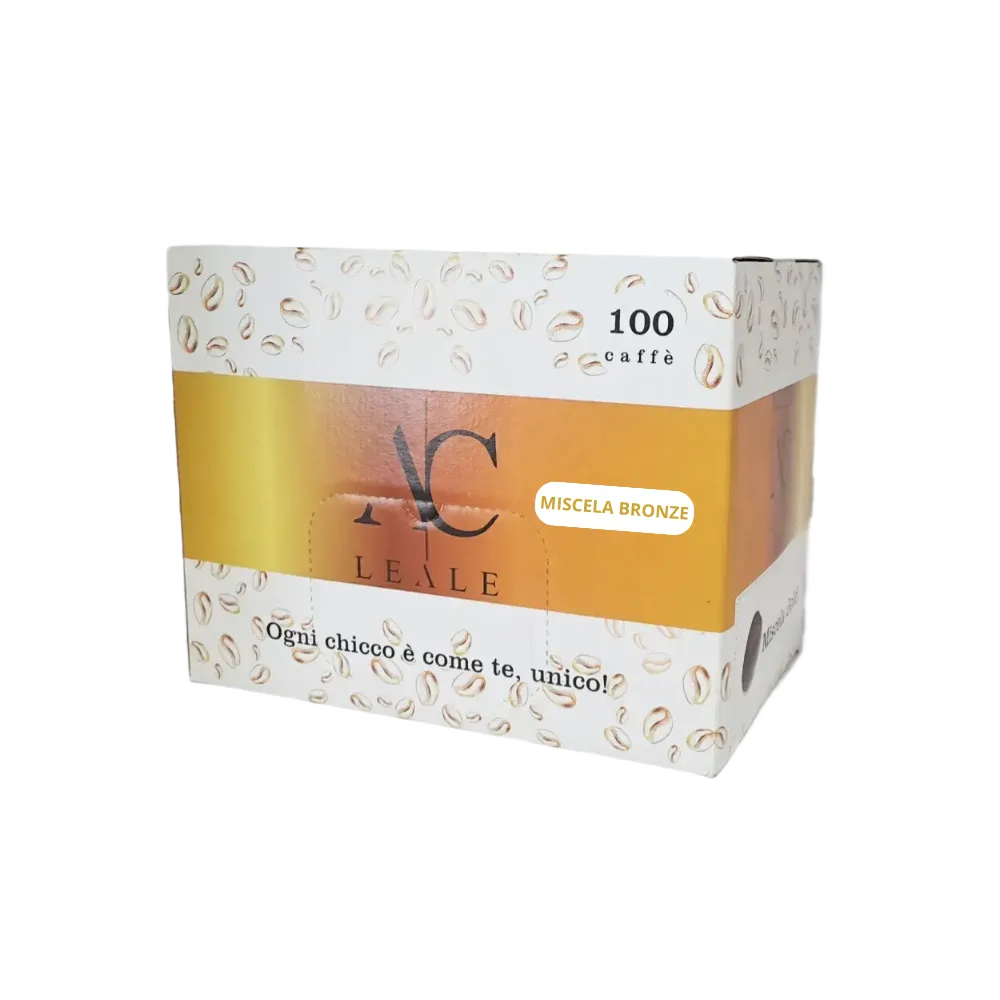 caffe ac leale BOX da 100 cialde - miscela bronze